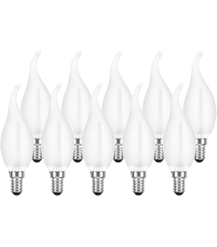 thumbnail image 2 of Ormalight 15W E14 Candle Bulb – Matte, Wind Shock Shape, Dimmable, Warm White 2500-3000K 2 of 5