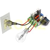 AC 220V 2000W Dimmer SCR AC Motor Hız Devir Kontrol Elektrikli Fırın Rezistans Su Isıtıcı Lamba Işık Parlaklık Fan Voltaj Reg