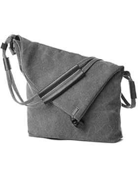 Canvas Unisex Handetasche Damen Herren Umhängetasche Große Schultertasche Messenger Bag Koreanische Version