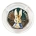 Price comparison product image Handmade Decal Varnish Seal Beatrix Potter Peter Rabbit Coloured 50p Fifty Pence Coin with Capsule Holder *NOT SILVER PROOF*