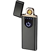 USB Rechargeable Touch Flameless Electronic Tesla Lighter Gift Lighter FC375 with Forzacase Metal Frame