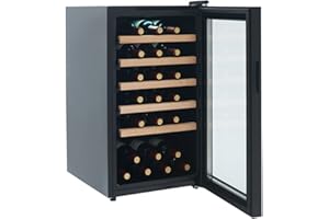 HYUNDAI Cave à vin de Service 41 bouteilles 91L Single zone Clayettes en bois