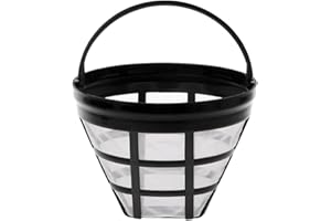 POVANJER Malla Café, Filtro Café Reutilizable, Café Permanente, Acero Inoxidable Permanente Reutilizable Red Fina con Man para Mayoría Cafeteras(Ne )