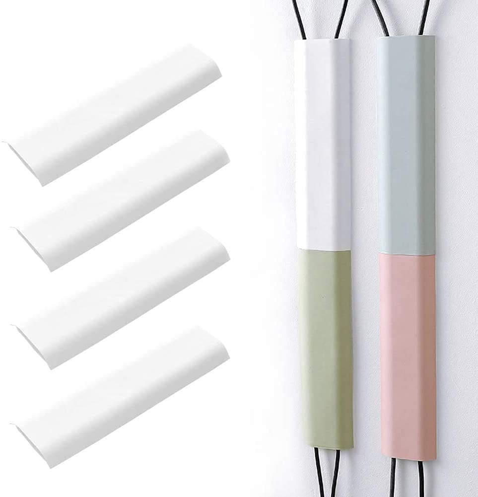 RKPM HOMES Cable Protector I Concealer Cord Cover I Self-Adhesive Wall Mount Paintable Cable Management for Home, Office, Warehouse I Easy to Unfold & Open I Raceway to Hide Wires (Pack of 4, White)