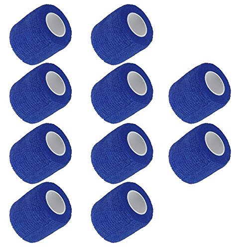 Mintice™ 10 X Self Adhesive Cohesive Wrap Bandages Strong Elastic First Aid Tape Skin Color for Wrist Ankle Sport 4.5mx7.5cm