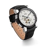 Kronsegler Meteorit Automatikuhr Stahl-schwarz/Weiss limitiert mit Meteoritgestein