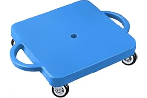 CHIDIAM Kinder Rollbrett Balance Board Für Kinder, Scooter Board mit Haltegriffen und Umlenkrollen, Kindersport zur Förderung von Balance, Motorik & Koordination, Balance Spiel Kindersport ab 3 Jahren