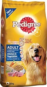 Pedigree Adult Dog Food - Chicken and Vegetable, 10kg Bag