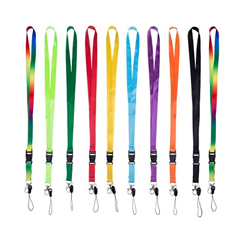 10 Piezas Correas Cordones de Tarjetas con Hebilla Desmontable 20 Pulgadas para Funda de Tarjeta  Llavero  M  vil