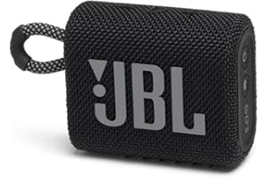 JBL GO 3 kleine Bluetooth Box in Schwarz – Wasserfester, tragbarer Lautsprecher für unterwegs – Bis zu 5h Wiedergabezeit mit 