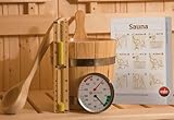 growbox thermometer stabiler Aufgussk&uuml;bel Premium-Zubehör-Set 5-teilig für Sauna