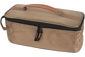 MIOYOOW Mioyow - Bolsa de almacenamiento para utensilios de cocina, acampada, bolsa de transporte de vajillas impermeable con doble cremallera y asa para camping, senderismo, barbacoa,