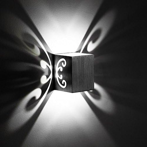 KuLio 3W Modern Wall Scone Light Fixture Up Down Led Decorative Lamp for Theater Studio Store Hall Porch Corridor