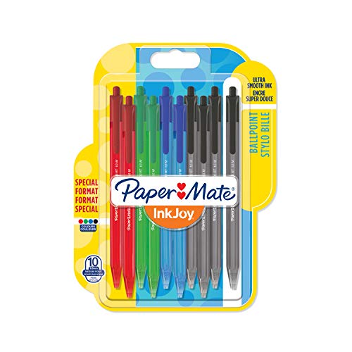 Paper Mate InkJoy 100RT, bolígrafo retráctil, punta media de 1 mm