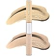 Physicians Formula Twins 2-in-1 Liquid Concealer - Color Corrective and Light Flesh-Tone, Transfer & Water Resistant, Yellow/Light Shade