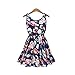 Produktbild Forever Jung Damen Sommer lässige Passform und Flare Floral Ärmelloses Kleid XL