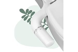 Vantency Ultra-Slim Bidet Attachment for Toilet UK, Non-Electric Cold Water Bidet Toilet with Single Nozzle, Adjustable Water Pressure, Posterior & Nozzle Cleaning