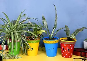 HINS Emoji Dual Bucket Metal Round Shape Flower Plant Pot For Indoor Plants (Set of 4) Plant Stands For Indoor Balcony I Plant Bench I Plant Stands I Pot Stand Single I Potted Plant Stand I Big Pots I Metal Plant Stand I Tall Outdoor Planter I Metal Casters I Large Plant Stand I Pot Stands For Garden I Indoor Plants Stand I Iron Plant Stand I Terrace Garden Stand I Garden Rack I Iron Stand For Pots I Pots Stand I Indoor Planter With Stand I Metal Plant Stands I