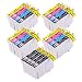 Produktbild PerfectPrint Kompatible Tintenpatrone Ersatz für Epson B40 W bx-300 F 310 FN 600 FW 610 FW D120 D120 WiFi D78 D92 dx-4000 4050 4400 4450 5000 5050 6000 T0715 (schwarz/cyan/magenta/gelb, 20er Pack)