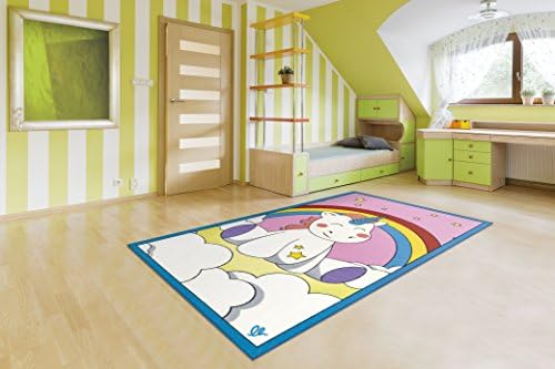 Olivo Tappeti Children's Rug Mod. Baby 100 x 170 Unicorn Blue