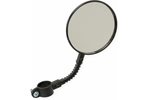 Dunlop Lusterko Rowerowe Z Odblaskiem Elastyczna Konstrukcja Odporne Na Uderzenia Średnica 8cm Czarne