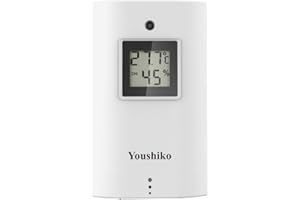 Youshiko YC9315 Wireless Temperature & Humidity 3 - Channel Sensor for Weather Station