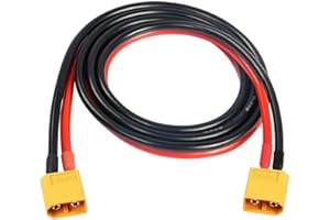 chenyang XT60 Cable XT60 12AWG macho a macho Cable de extensión para batería RC estación de energía portátil Panel solar 0.5M