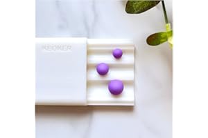 Keoker Polymer Clay Bead Roller, Polymer Clay Earrings Tools, Round Bead Maker, Clay Jewelry Making Tool, Helps You Make Perfect Round Beads in Three Sizes (Round Shape Bead)