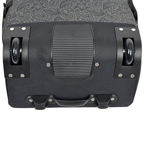 Einkaufstrolley Keanu WHEEL Trolley Shopping Damentasche Einkaufsroller Korb Shopper – Trinity – FABRAUSWAHL (Black Jacquard) - 4