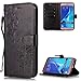 Produktbild FNBK Kompatibel mit Hülle Samsung Galaxy J5 2016 Hülle Leder Schwarz Löwenzahn Blumen Handyhülle Leder Flip Wallet Cover Tasche Stand Case Card Slot Magnetverschluß Kratzfestes Schutzhülle