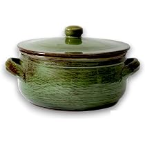 Colì Terrakotta-Topf Mit Deckel, 24x24x18 Cm – Traditioneller Kochtopf Aus Italien | Für Herd, Backofen & Mikrowelle
