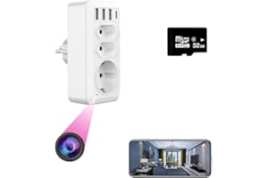 Firstoy ukryta kamera, wtyczka UE z 3 interfejsem USB i portem typu C, adapter UE HD WiFi z funkcją noktowizora i funkcją zdalnego podglądania, monitorowanie bezpieczeństwa wewnętrznego