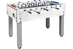 Garlando Calcio Balilla G-500 Weatherproof Bianco calciobalilla aste rientranti Art.G500WBIRCLA