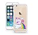 Produktbild licaso® Hülle für iPhone 6 6S 4,7" TPU Einhorn Wolke Bunt iPhone 6 Case transparent Sketch klare Einhörner Schutzhülle iphone6 Tasche iPhone 6 Hülle Comic Hülle Unicorn Cases