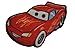 Produktbild Cars 8,9 cm * 6,1 cm Bügelbild Aufnäher Applikation Lightning Mc Queen McQueen
