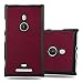 Produktbild Nokia Lumia 925 Hard Case Hülle in WOODEN ROT von Cadorabo - Holz Optik Design (Vintage) Schutzhülle Handyhülle Bumper Back Case Cover