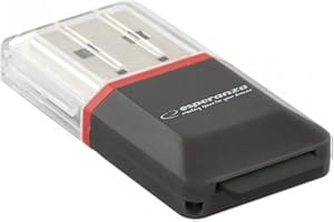 Esperanza Czytnik kart MicroSD EA134K | czarny | USB 2.0 | (MicroSD Pen Drive) (EA134K - 5901299902837)
