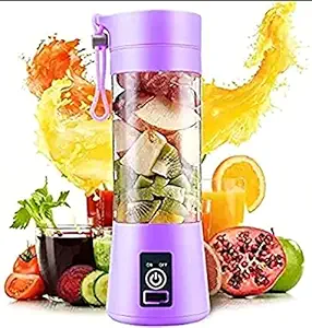 P & sons USB Rechargeable 6 Blades Portable Juice Blender Machine Electric Mini Juicer Bottle Blender Mixer Fruits and Vegetables Juice Maker Travel Juicer Cup (Multi)(JB6B-Multi)