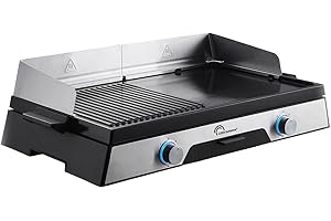 Plancha électrique - LITTLE BALANCE - 8735 - Innov 2200 - Microcéramique sans PFAS, Noir/Inox