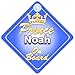 Price comparison product image Crown Prince Noah On Board Personalised Baby / Child Boys Car Sign