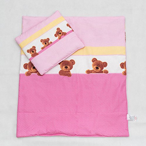 2 Pcs Crib / Cradle / Pram Bedding Set - 70x80cm Duvet Cover & Pillowcase - Pattern 8