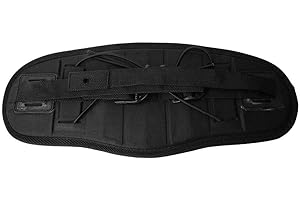 Broco Canoe Seat Backrest, Adjustable Kayak Non-slip Canoe Seat Backrest Comfortable Pad Black