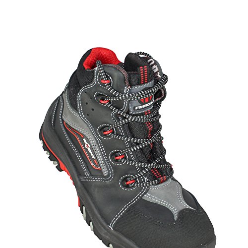 Aimont Leopard S3 SRC Sicherheitsschuhe Arbeitsschuhe Trekkingschuhe hoch Schwarz - 3