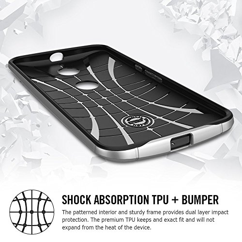 Spigen SGP11240 - Funda para Nexus 6  Negro Rojo