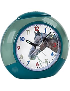 Atlanta Kinderwecker Pferde Grün Analog - 1984/6