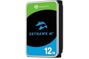 Seagate SkyHawk AI, 12 TB, Surveillance Internal Hard Drive HDD – 3.5 Inch SATA 6 Gb/s 256 MB Cache for DVR NVR Security Camera System, and Three-year Rescue Services (ST12000VE0008)