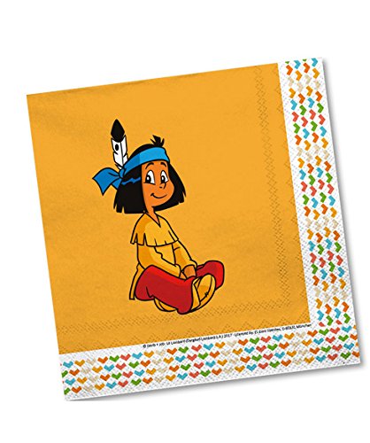 36-teiliges Party-Set – Indianer Yakari – Teller Becher Servietten für 8 Kinder - 4