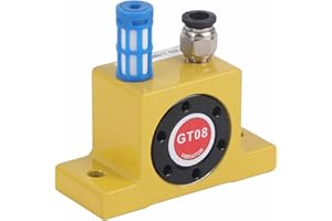 TICFOX GT8 Air Turbine Vibrator G 1/8in Industrial Air Turbine Vibrator Pneumatic Turbine Vibrator 27500?37500rpm 840?2400N Accessory for Industrial Use
