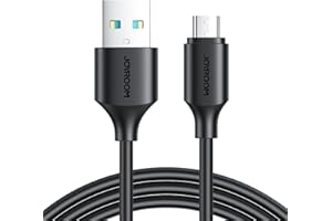 كابل بيانات للشحن السريع 3 أمبير USB نوع A إلى مايكرو بطول 1 م S-UM018A9 من جوي روم، لون أسود