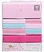 Luvable Friends Baby Girls' "Waffle Stripe" 3-Pack Coveralls - pink, 3 - 6 months